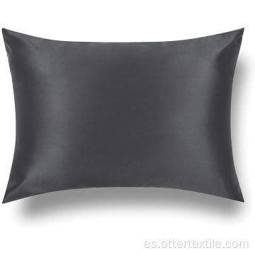 Venta caliente satén sedoso funda de almohada de seda artificial